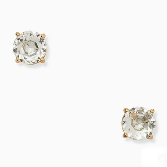 KATE SPADE NEW YORK CLEAR DIAMOND GUMDROP STUD EARRINGS